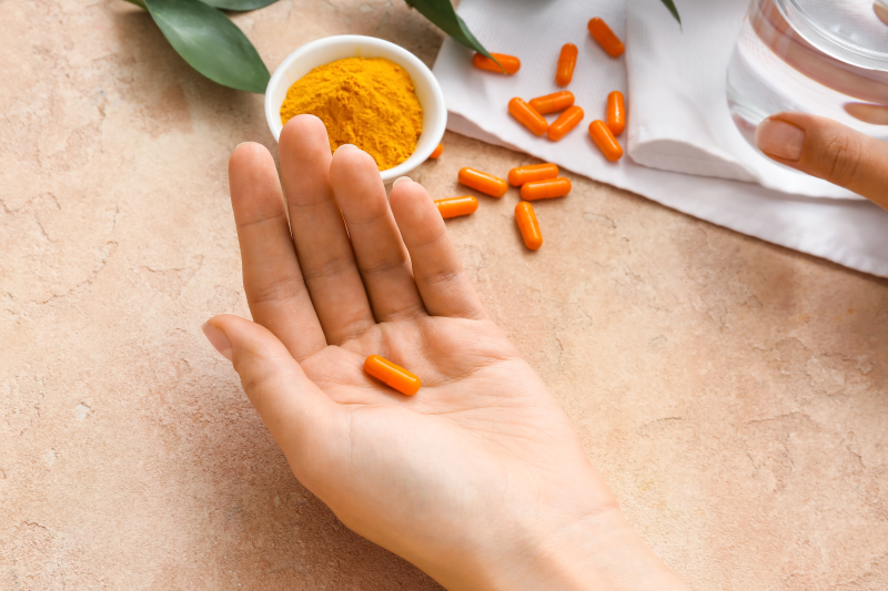 Turmeric pill and powder