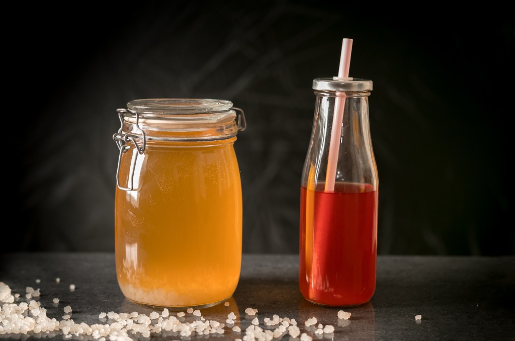 Fermenting water kefir