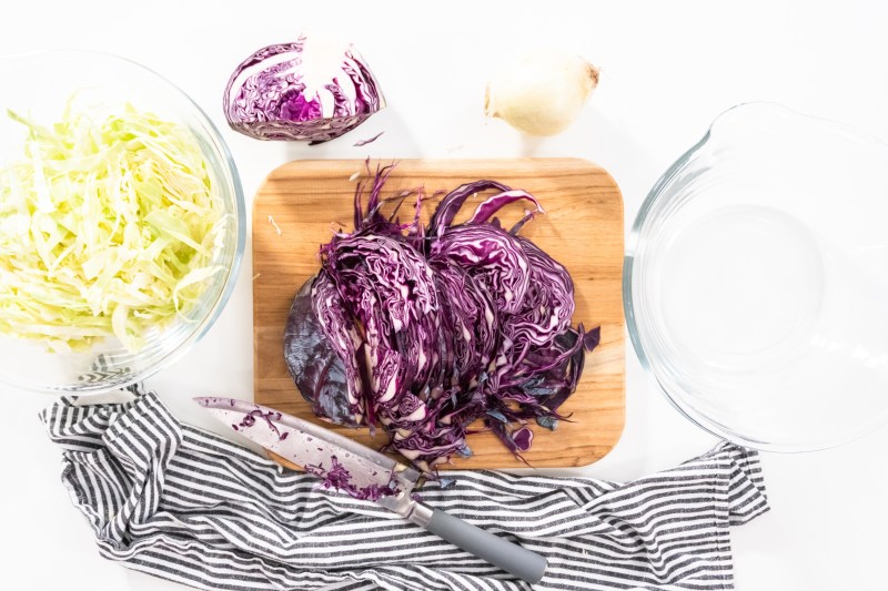 Shredded cabbage