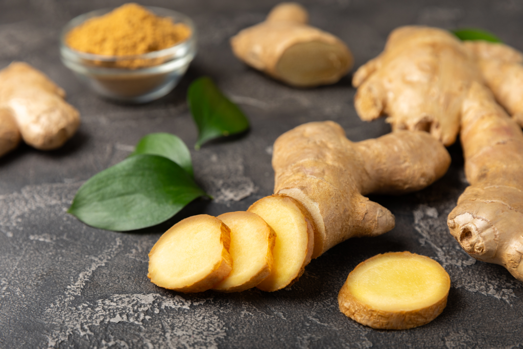 Fresh and dried ginger