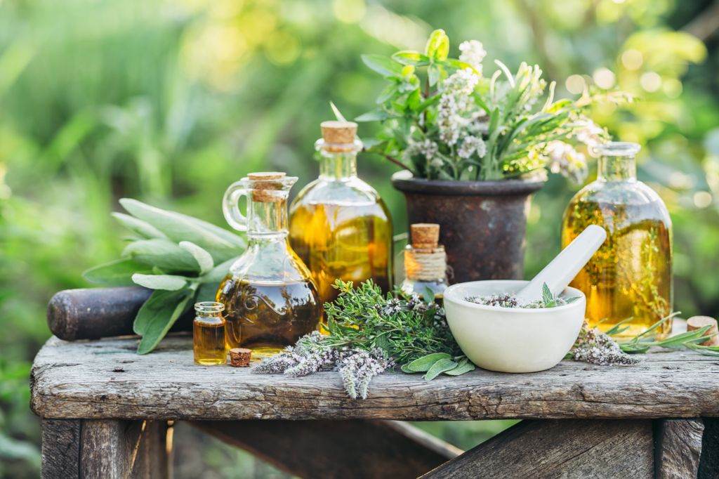 Selection of natural remedies 