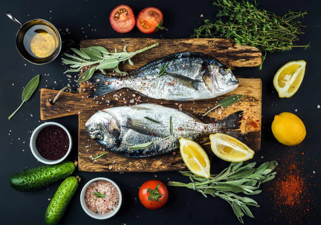 Fresh sea bream
