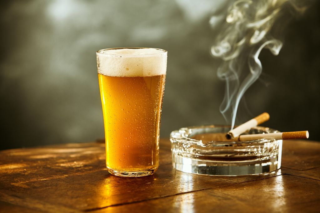 Beer and cigarettes