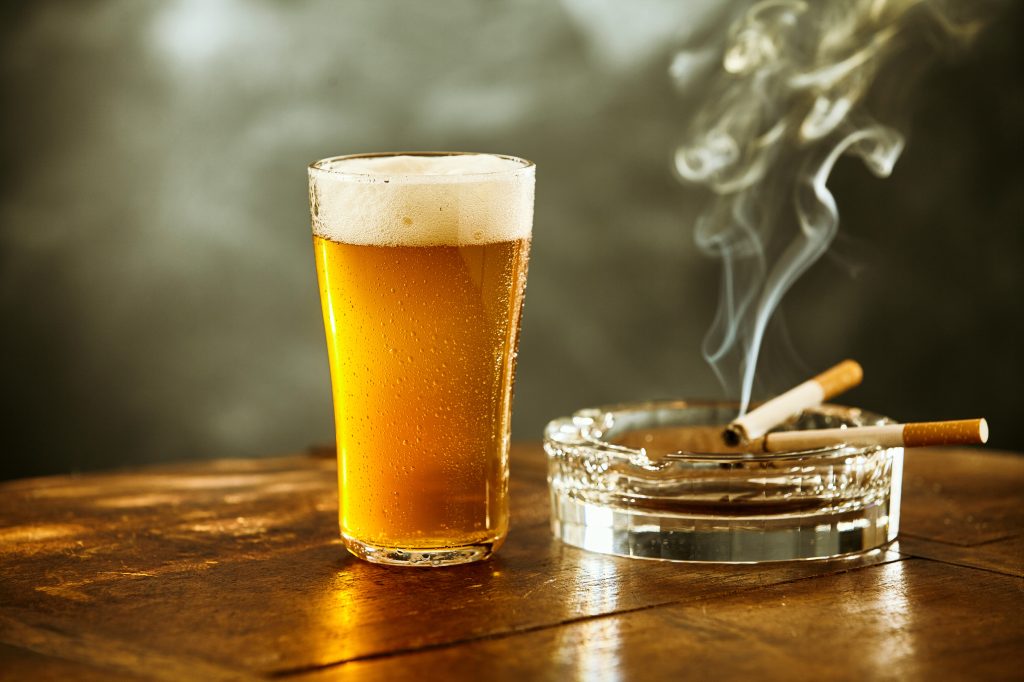 Beer and cigarettes