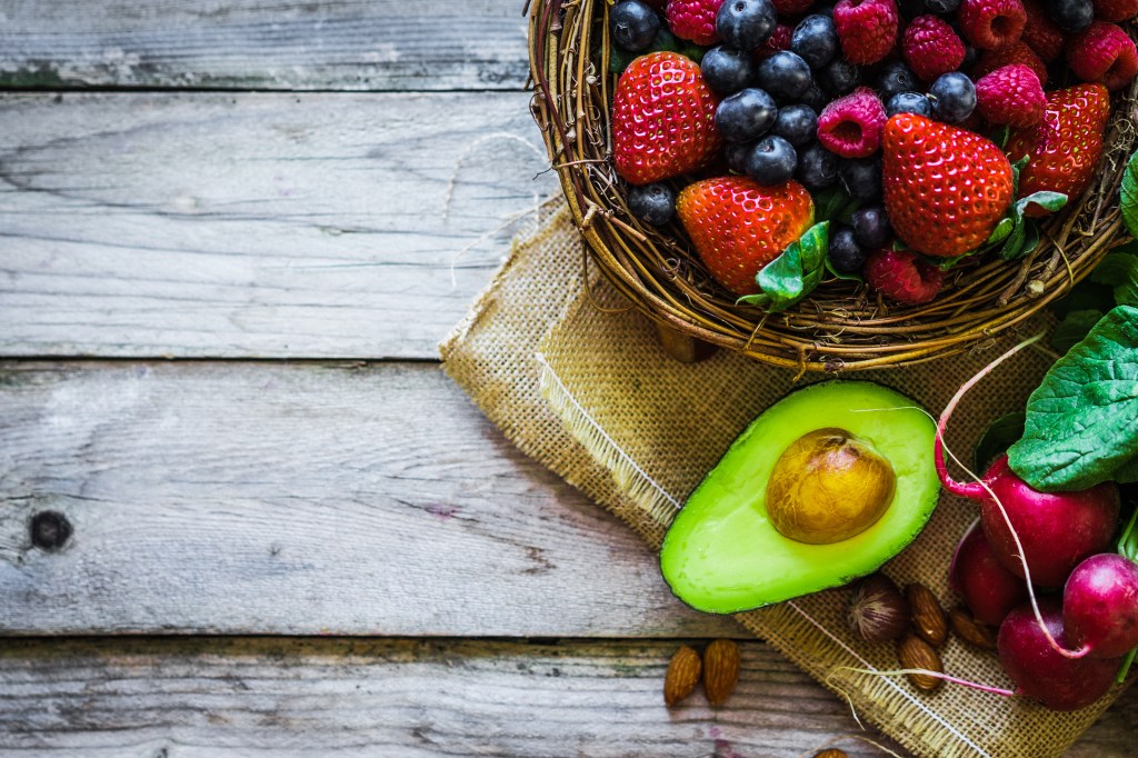 Keto-friendly fruit on a table