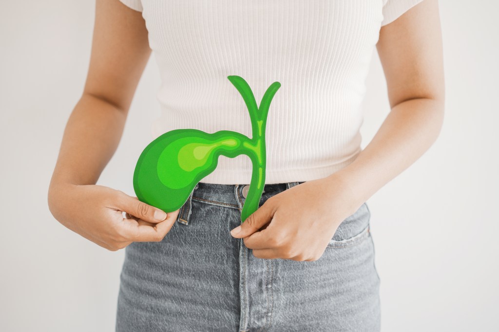 Gallbladder and bile duct cutout