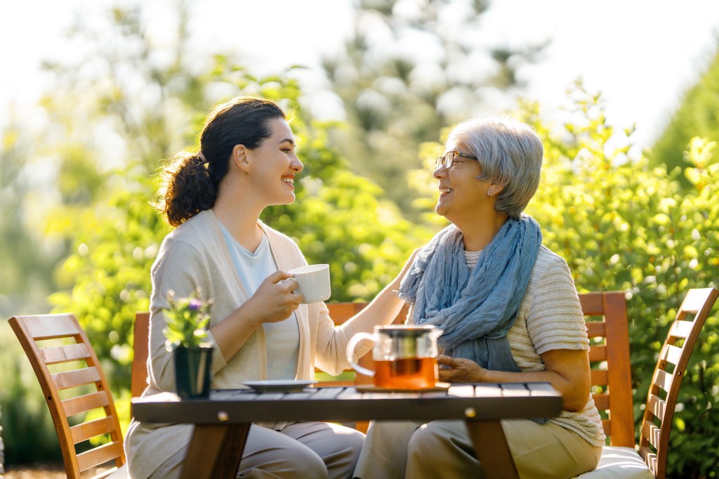 Women drinking tea