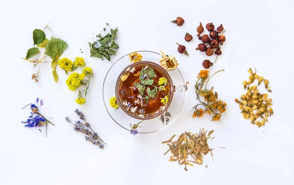 Herbal tea leaves