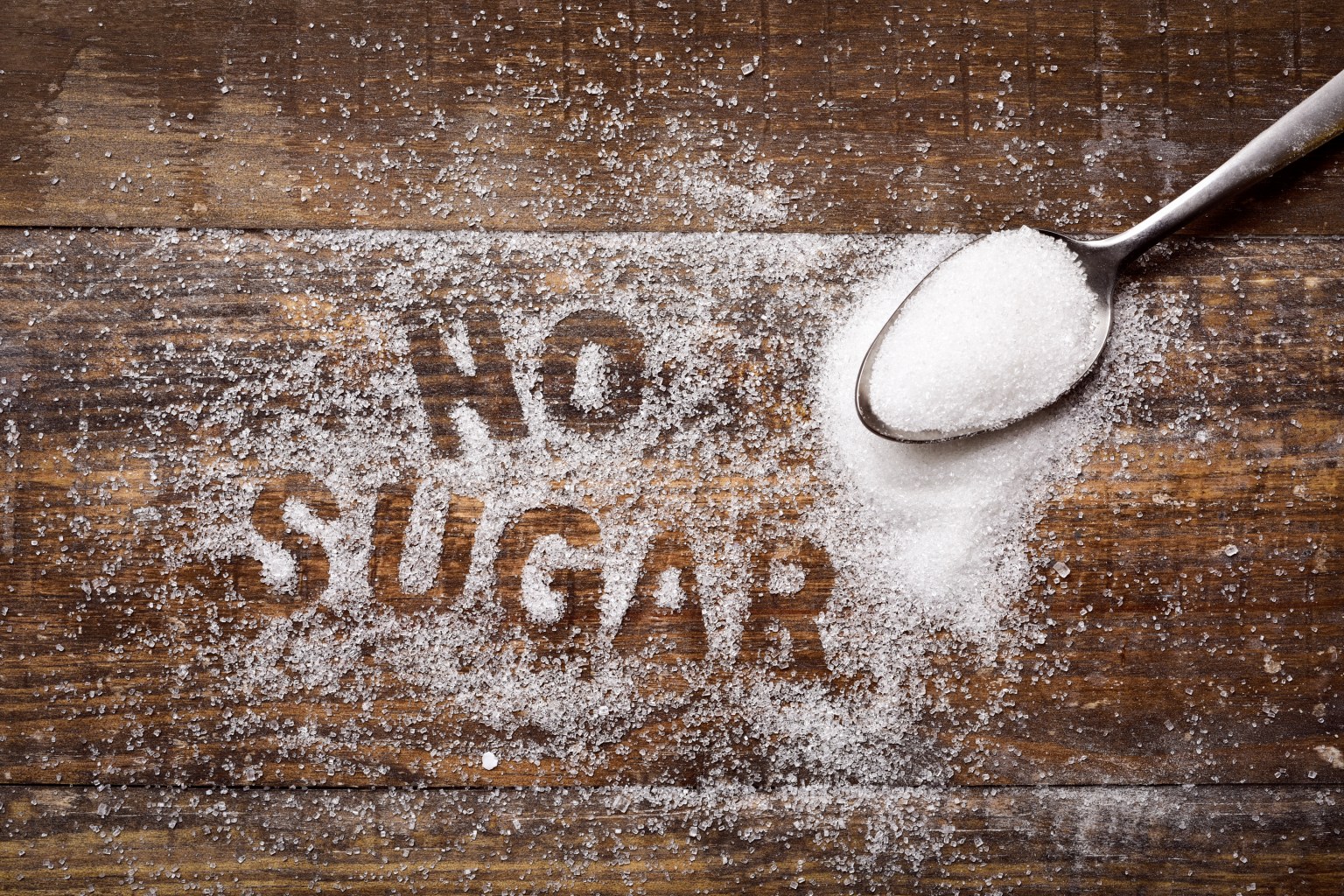 Sugar-free written in sugar