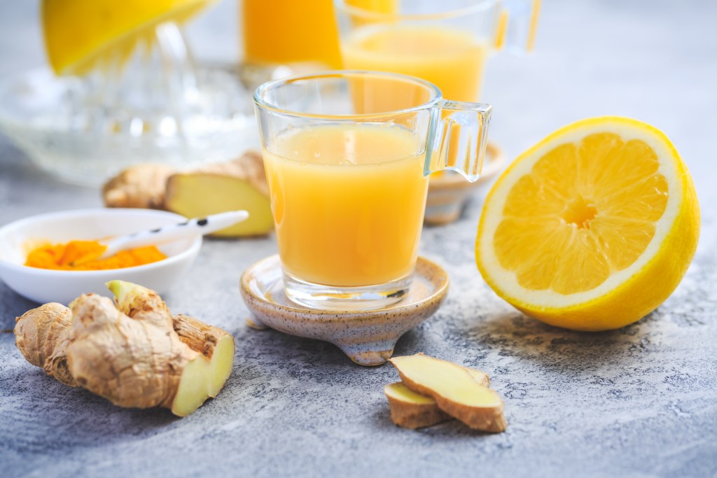 Shot of natural antibiotic drink