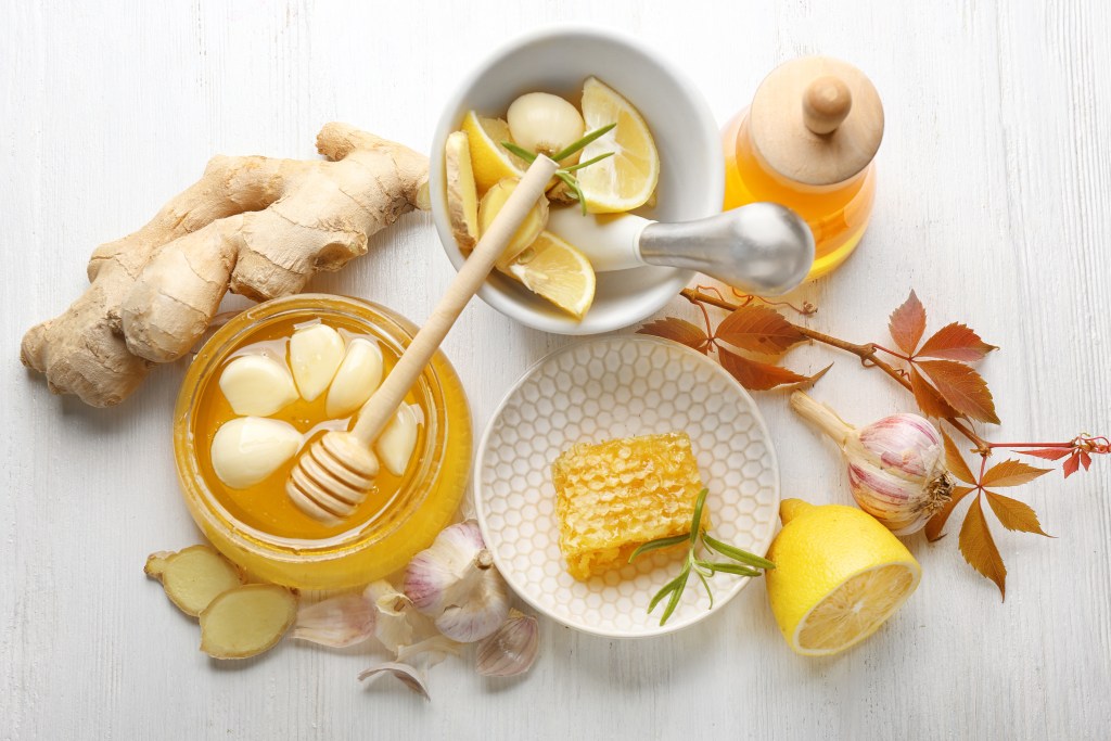 Honey, garlic, and lemons