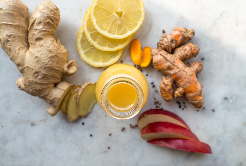 Ginger, turmeric, and lemon