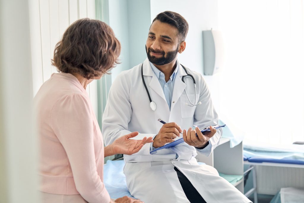 Doctor with patient 