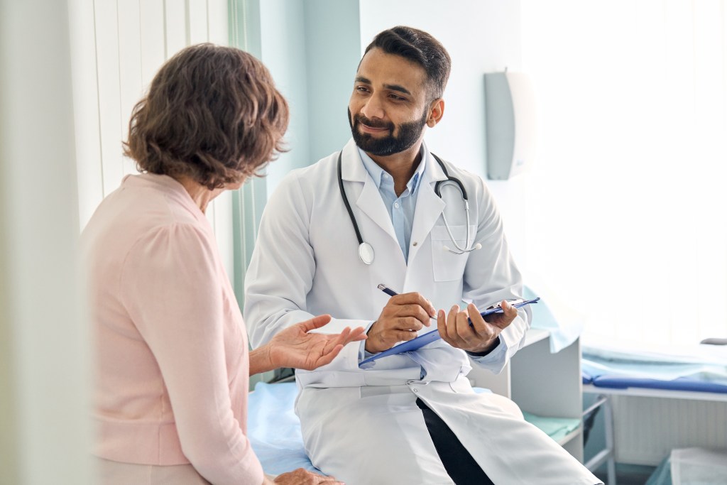 Doctor with patient 