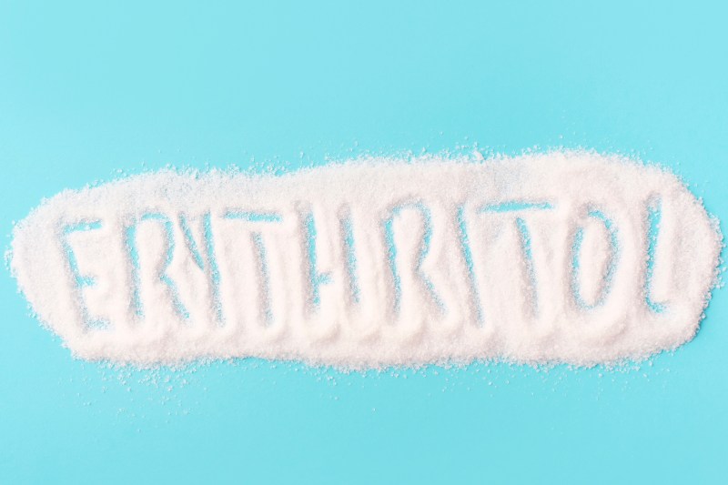 Erythritol spelled with alcohol sugar