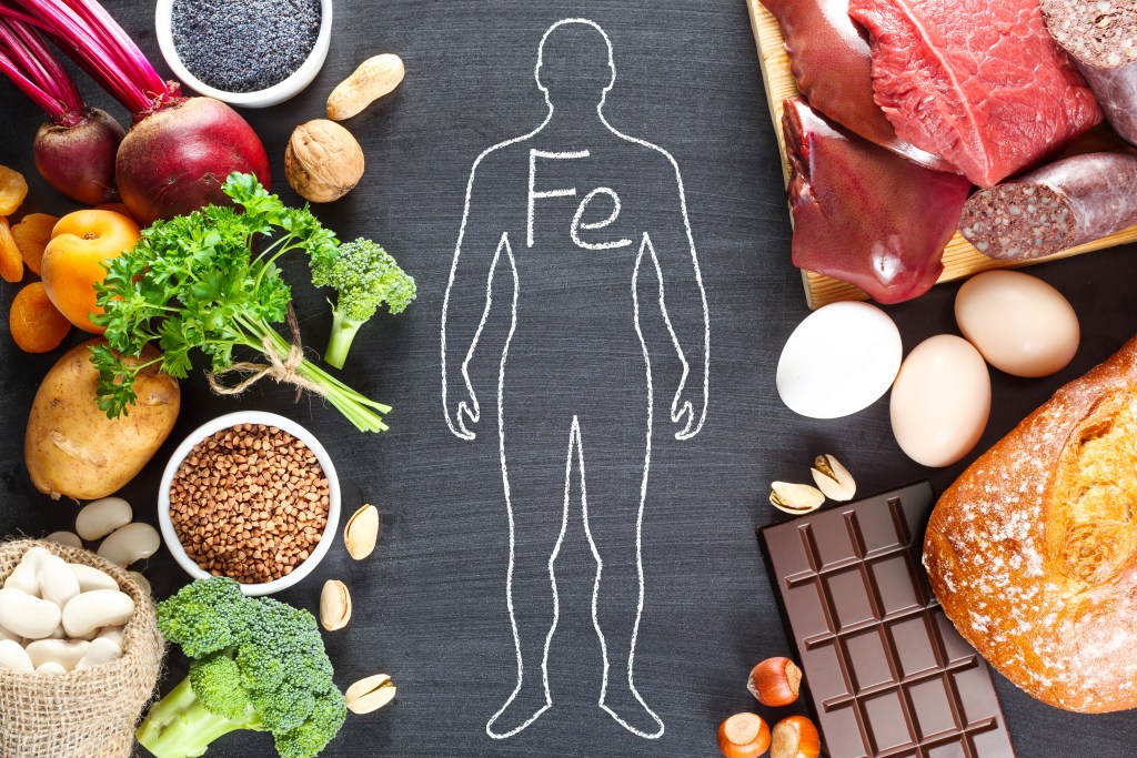 Heme and nonheme iron sources