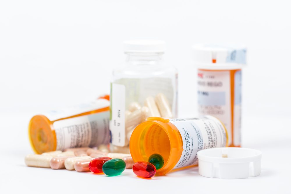 Various prescription drug bottles 