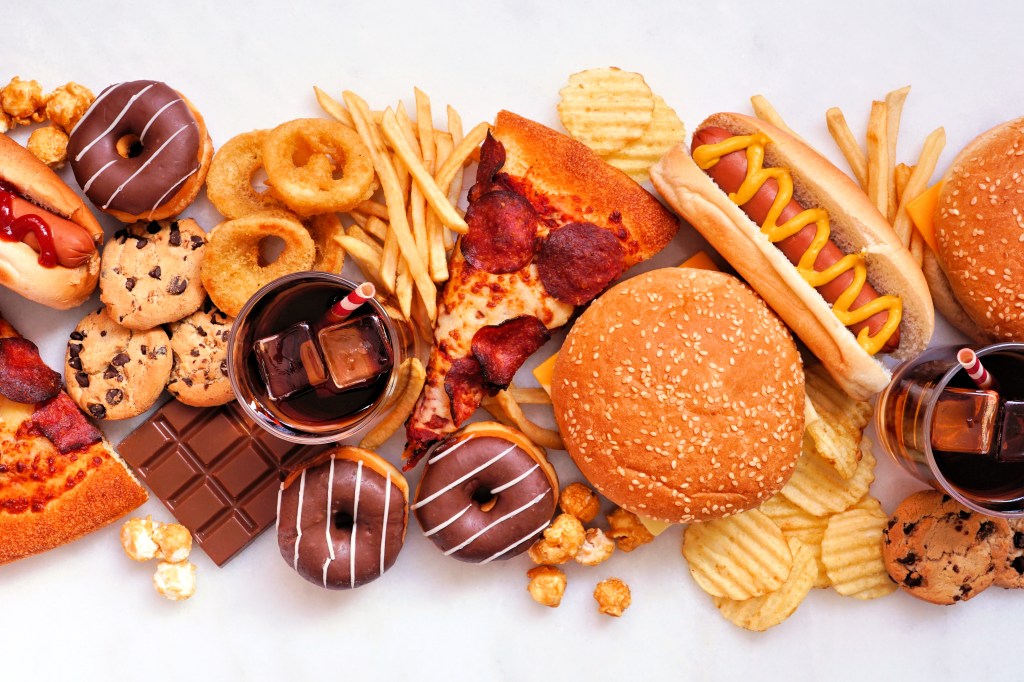 Processed junk food