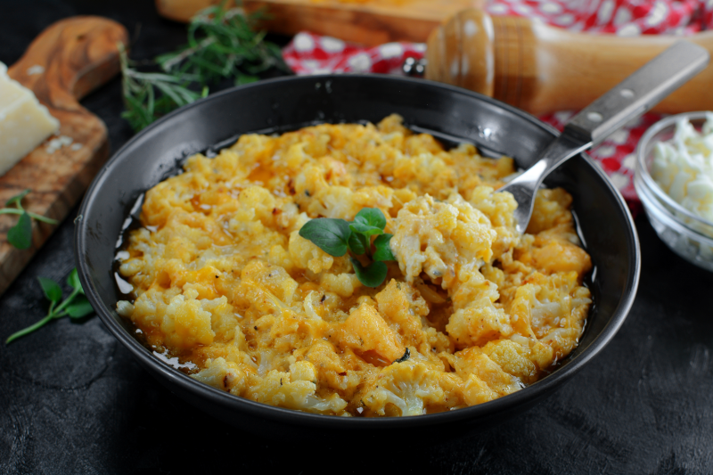 Cauliflower mac and cheese