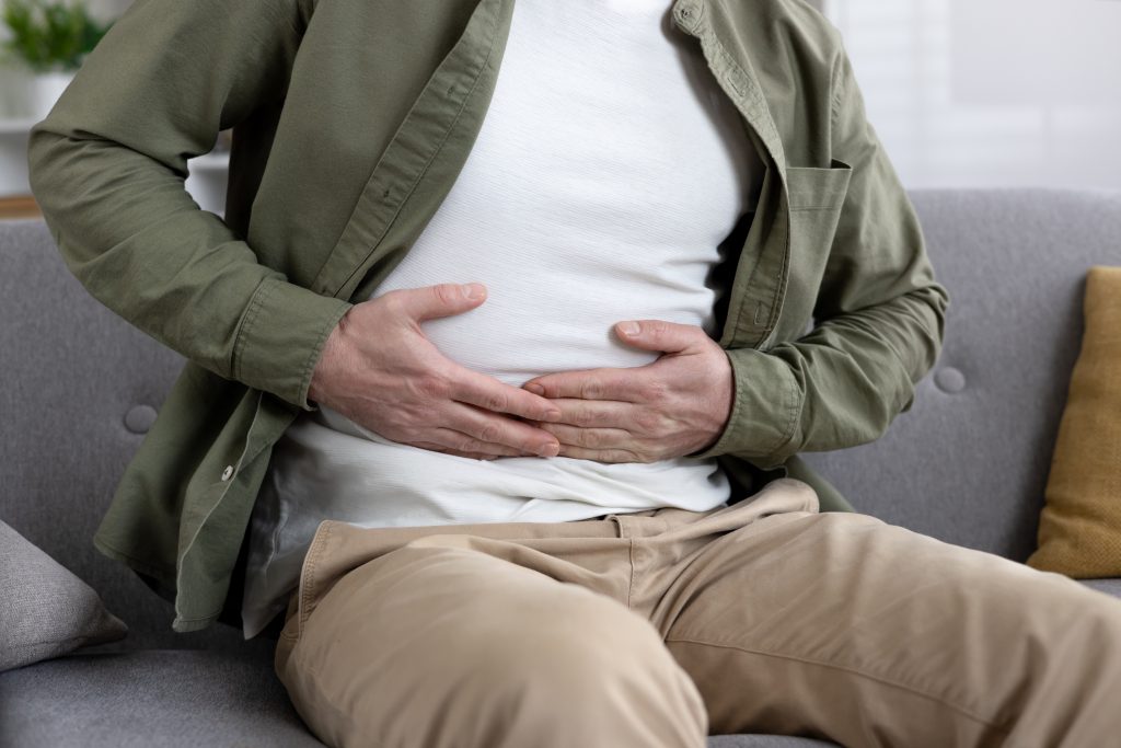 Man with gallbladder pain