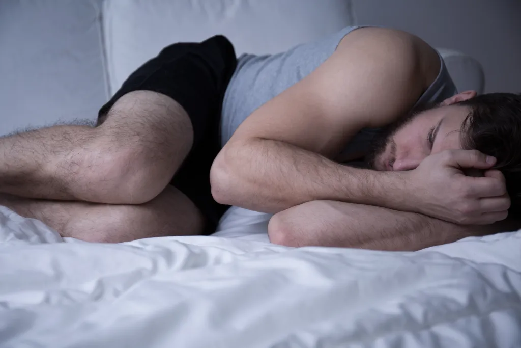 Man with insomnia