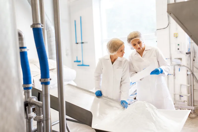 Ultra-processed food factory workers