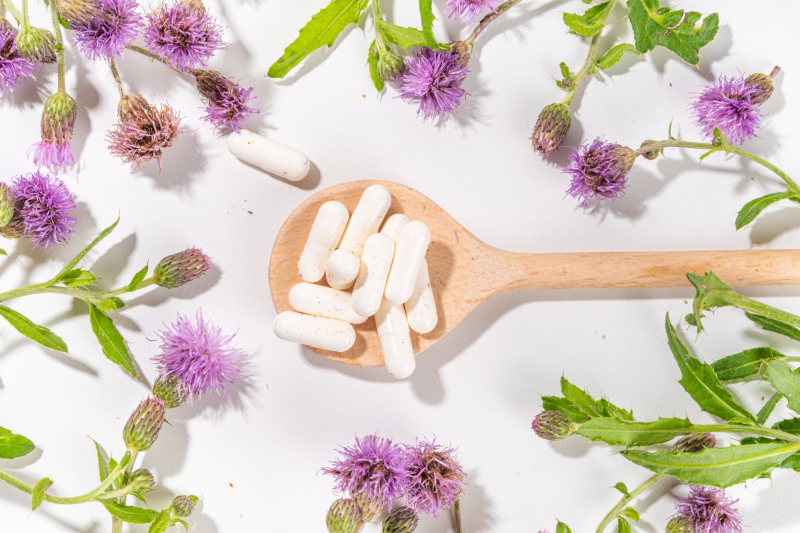Milk thistle and supplement