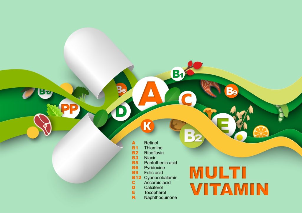 Multivitamin illustration     