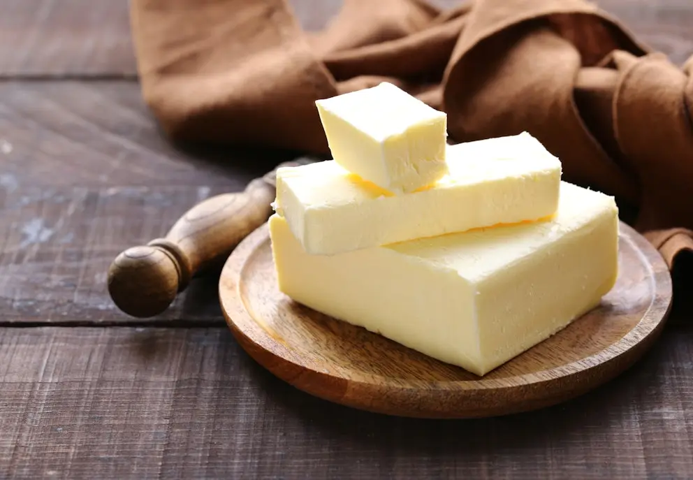 Butter on a plate