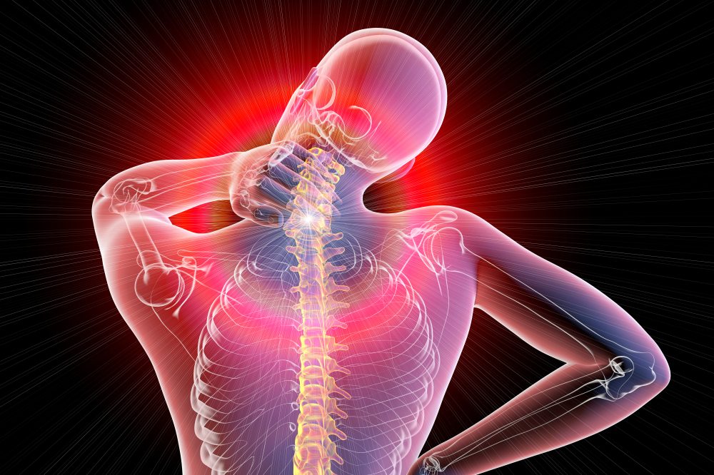 Neck pain concept