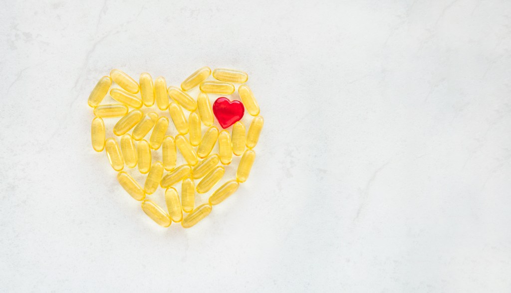 Capsule pills heart shape
