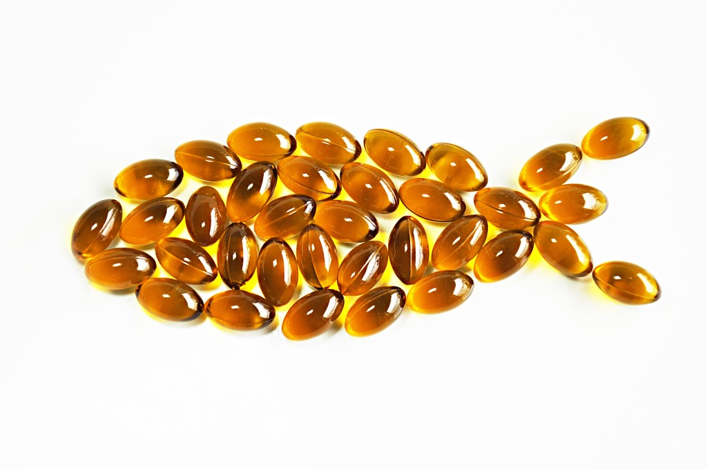 Capsules in fish shape