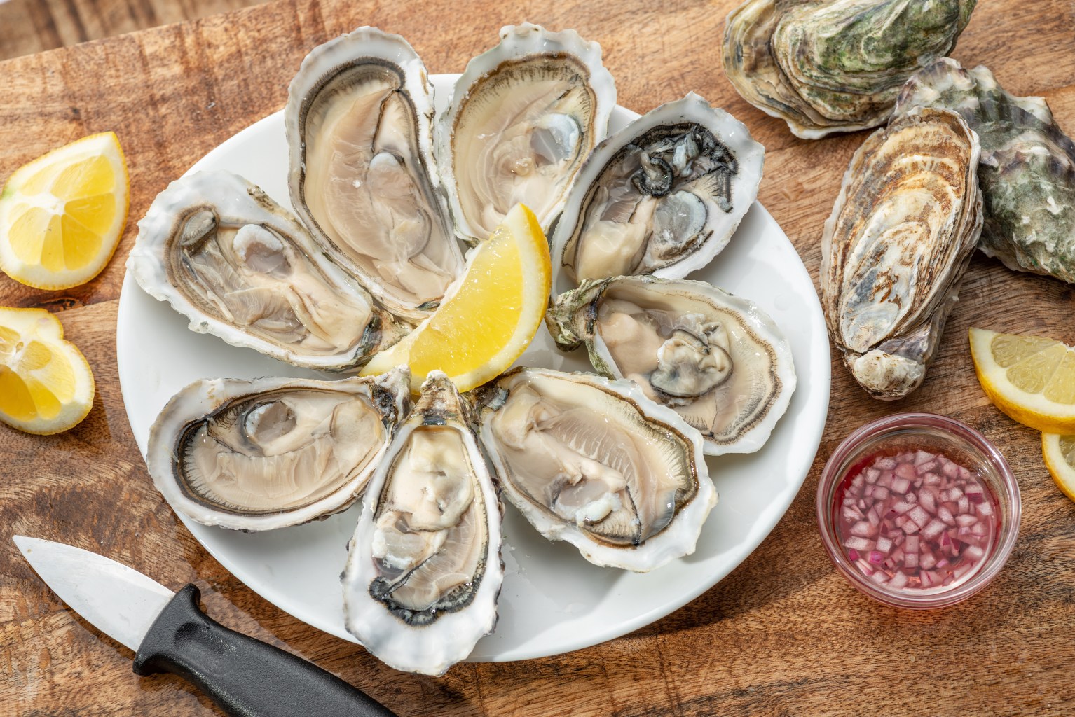 Raw oysters 