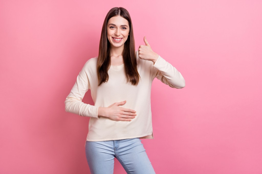 Women feeling happy and comfortable