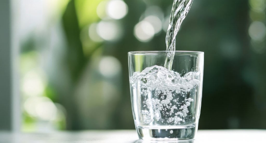 Water in a glass 
