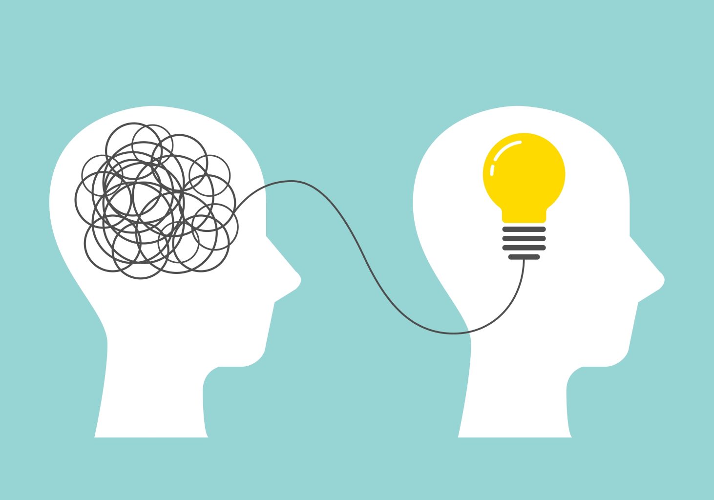 Mental clarity illustration   