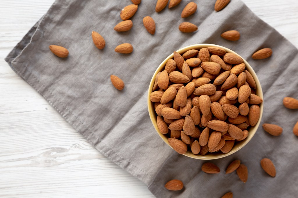 Bowl of almonds