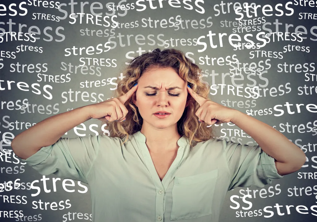 Stressed woman