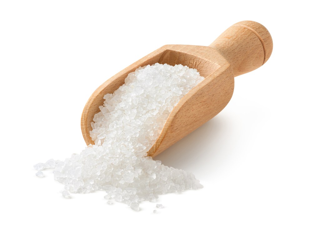 Sea salt crystals