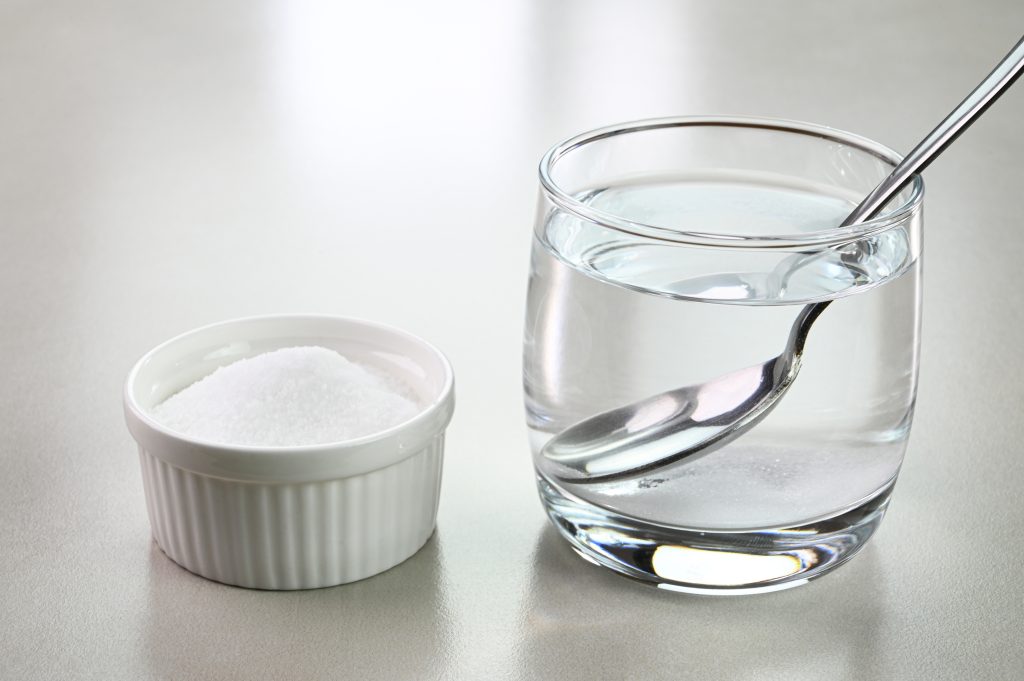 Salt water rinse