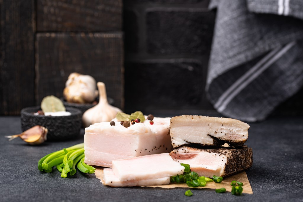 Rendered pork fat