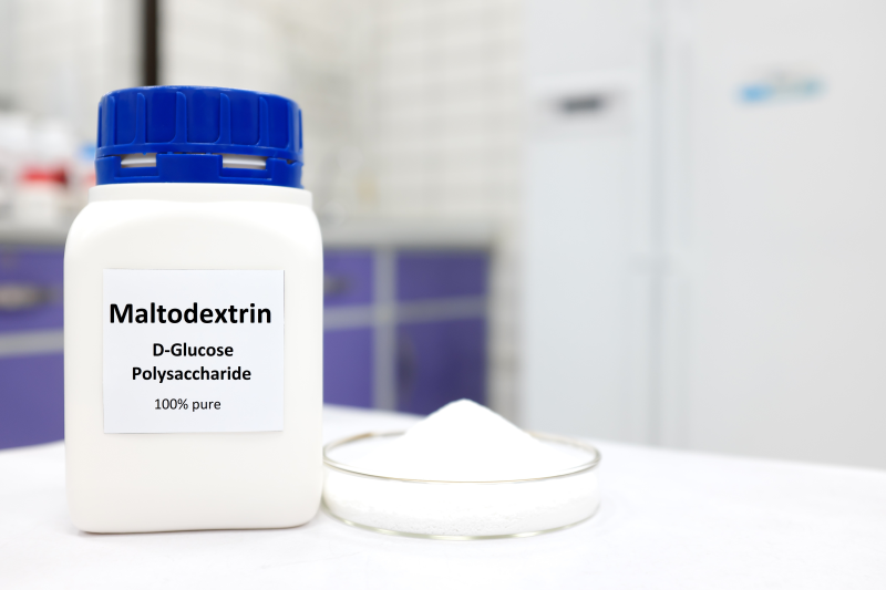 Container of pure maltodextrin