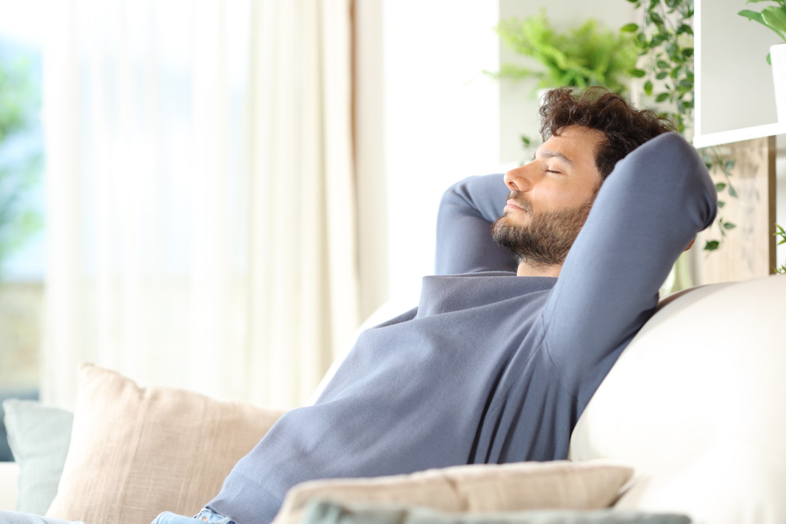Man relaxing