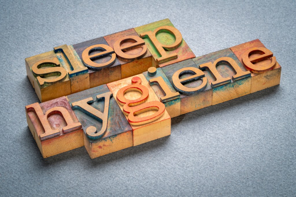 Sleep hygiene concept   
