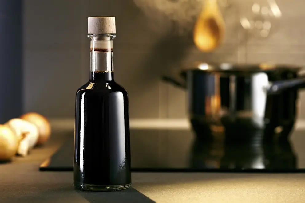 Bottle of balsamic vinegar