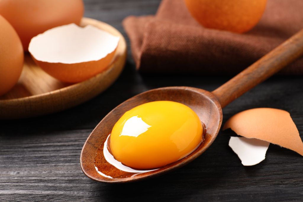 Egg yolk example of keto fats