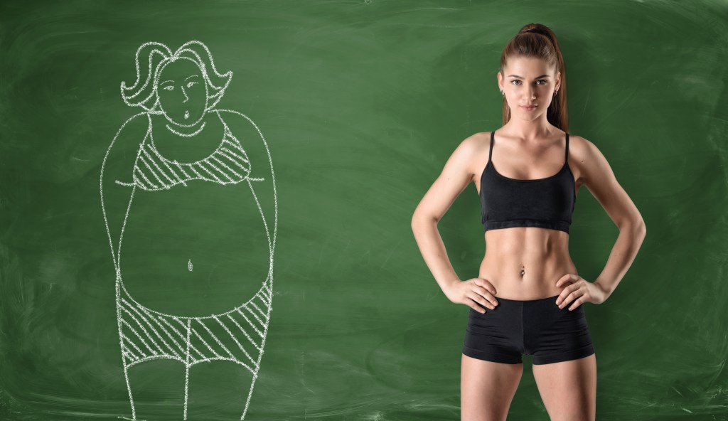 Before and after weight loss