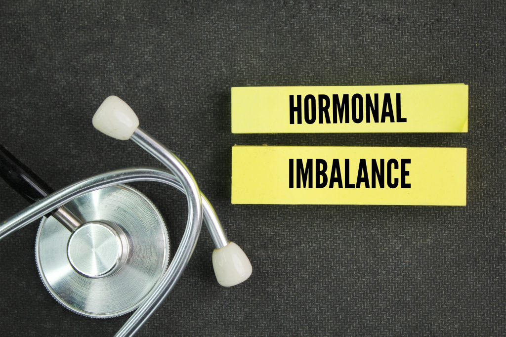 Hormonal imbalance concept