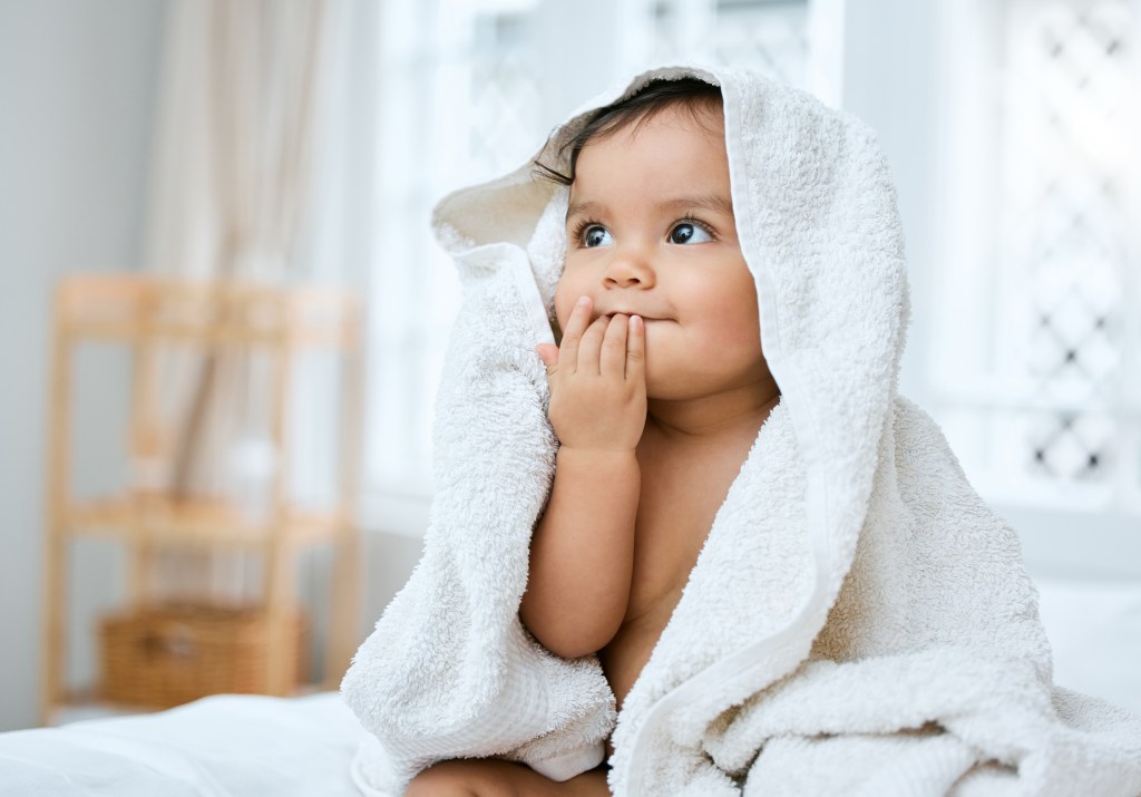Baby in a bath towel
