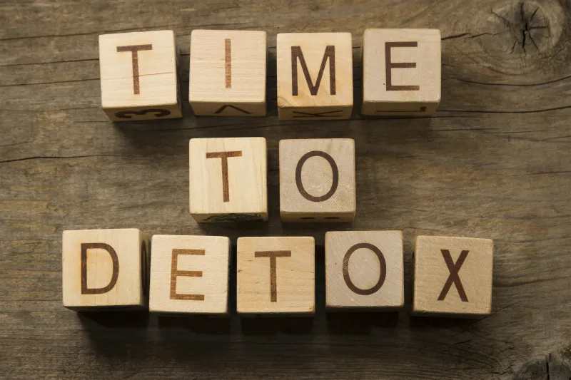Time to detox on wooden cubes